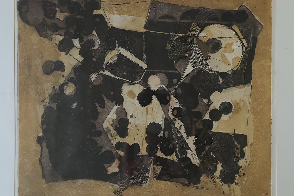 Thormod Larsen, Composition, 1961, Color Etching