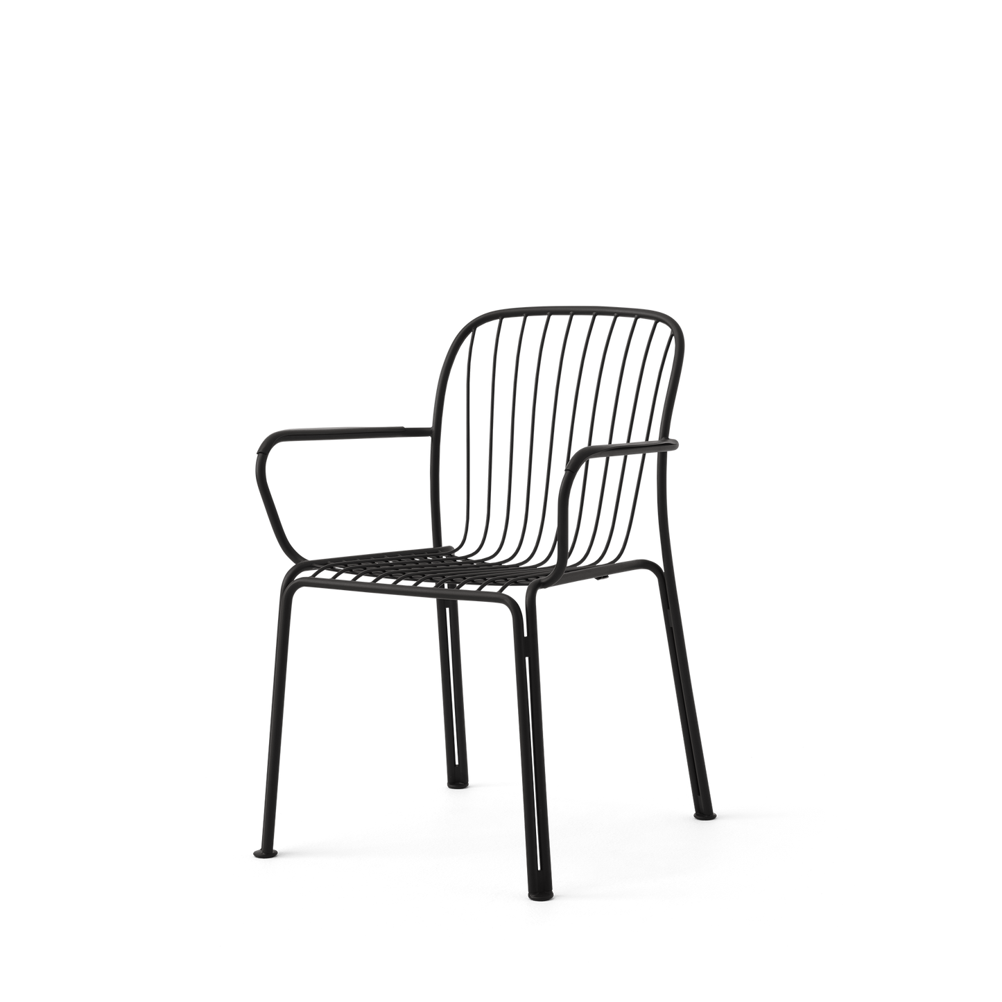 Thorvald SC95 Dining Chair With Armrest by &tradition #Warm Black