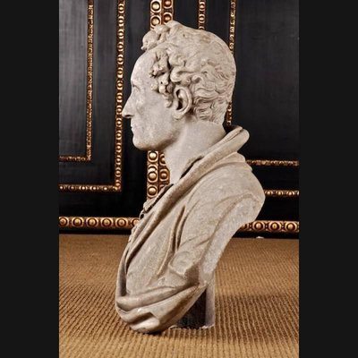 Thorwaldsen, Neoclassical Bust, 19th Century, Marble-FLW-1402301