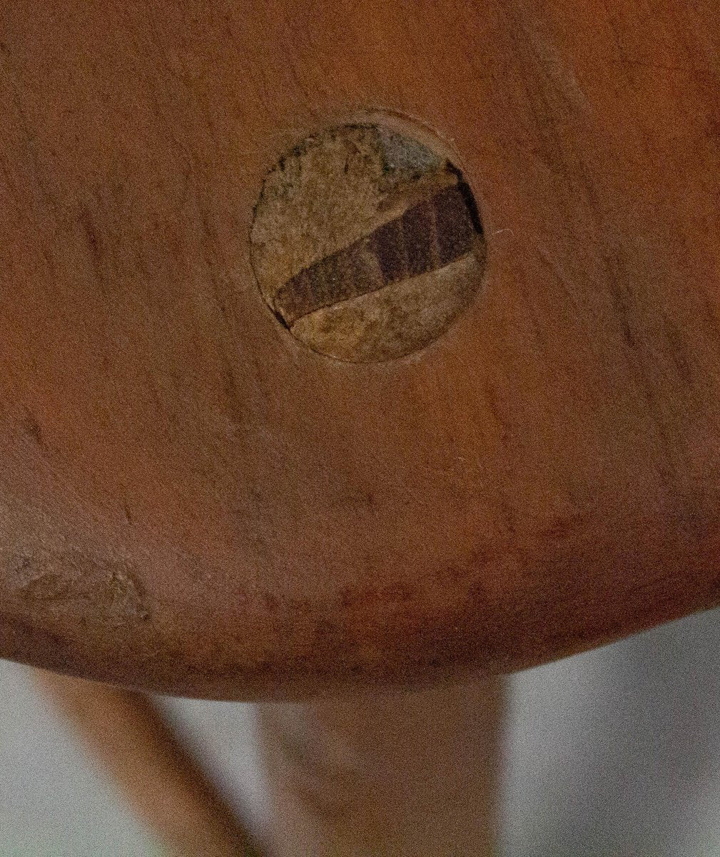 Three-Leg Stool or Milking Stool from Acacia