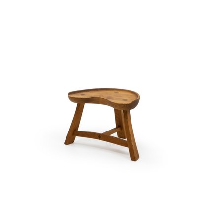 Three Legged Stool in Pine from Krogenæs Møbler, Norway, 1960s-TJQ-1774710