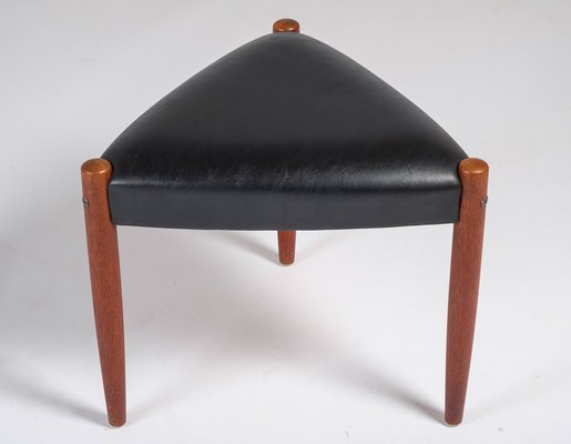 Three Legged Stool in Teak, Denmark, 1960s-ZGQ-1289909