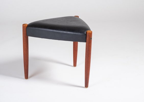 Three Legged Stool in Teak, Denmark, 1960s-ZGQ-1289909