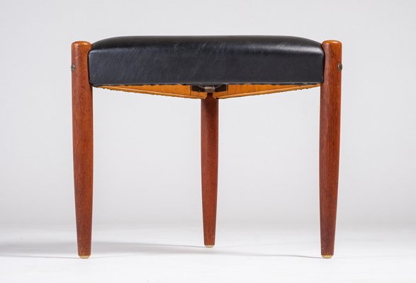 Three Legged Stool in Teak, Denmark, 1960s-ZGQ-1289909