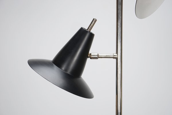 Three-Light Floor Lamp in Chrome Plated, 1960s-WCH-1005126