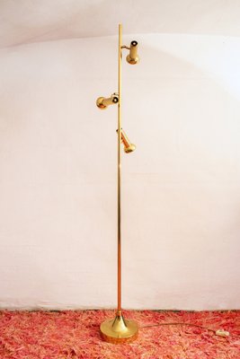 Three Lights Italian Brass Floor Lamp by Goffredo Reggiani, 1970s-VCV-2036199