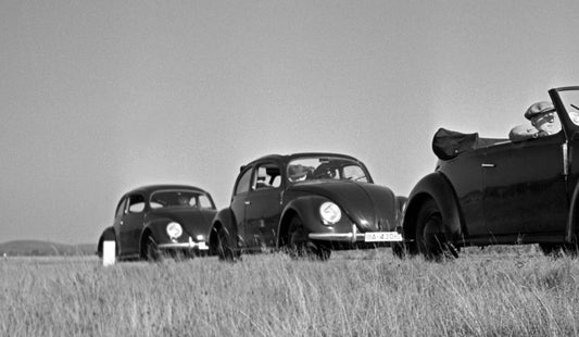 Three Models of the Volkswagen Beetle, Germany, 1938, Photograph