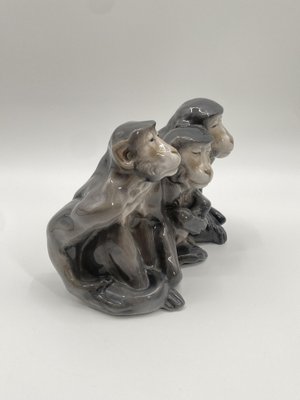 Three Monkeys by Knud Kyhn for Royal Copenhagen, Denmark, 1920-CZ-1806322