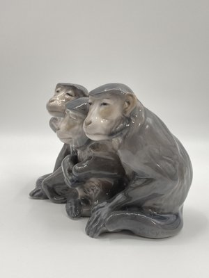 Three Monkeys by Knud Kyhn for Royal Copenhagen, Denmark, 1920-CZ-1806322