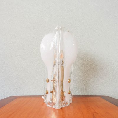 Three-Petal Icicle Flower Melting Glass Table Lamp by J. T. Kalmar for Kalmar Franken KG, 1960s-SBP-1191257