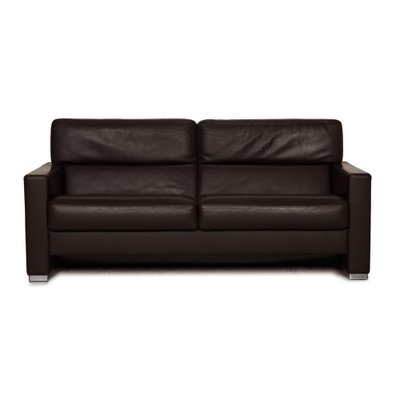 Three-Seater Francis Sofa in Dark Brown Leather from Brühl-RQW-1324200