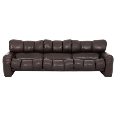 Three Seater Leather Sofa by Tongiani Stefanos, Italy, 1973-FM-853788