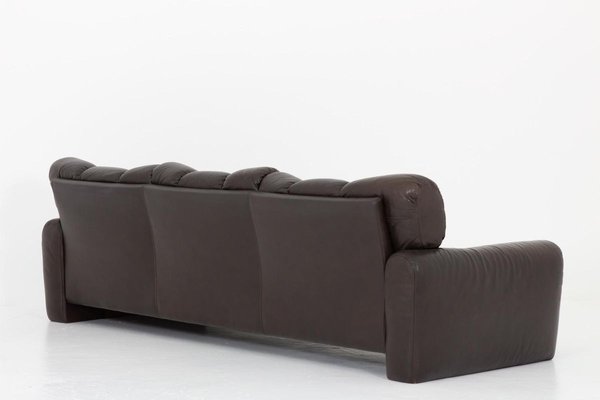 Three Seater Leather Sofa by Tongiani Stefanos, Italy, 1973-FM-853788