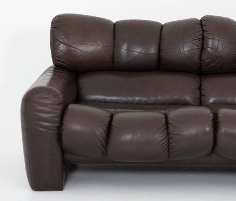 Three Seater Leather Sofa by Tongiani Stefanos, Italy, 1973-FM-853788