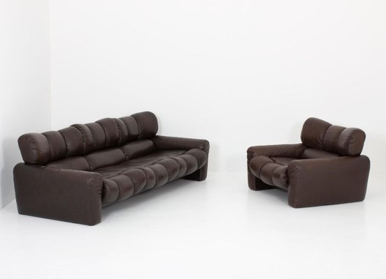 Three Seater Leather Sofa by Tongiani Stefanos, Italy, 1973-FM-853788