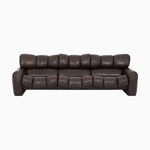 Three Seater Leather Sofa by Tongiani Stefanos, Italy, 1973-FM-853788