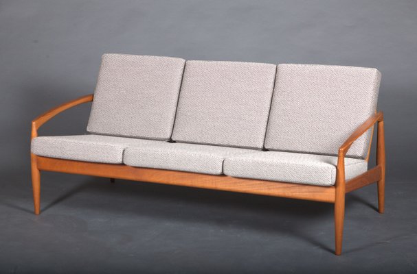 Three-Seater Paper Knife Sofa by Kai Kristiansen for Magnus Olesen, 1960s-JIX-2022500