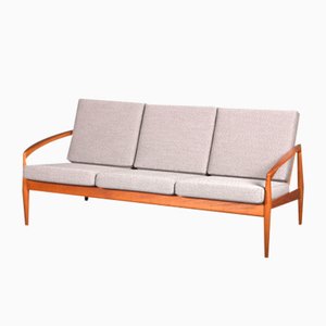 Three-Seater Paper Knife Sofa by Kai Kristiansen for Magnus Olesen, 1960s-JIX-2022500