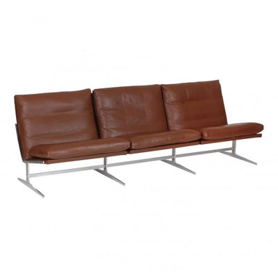 Three Seater Sofa in Brown Leather by Fabricius and Kastholm, 1960s-MTD-1400744