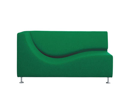 THREE SOFA DE LUXE Sofa with armrest left (Upholstery Material - Fabric BIELASTICO COLOR OPTICAL) (Request Info)