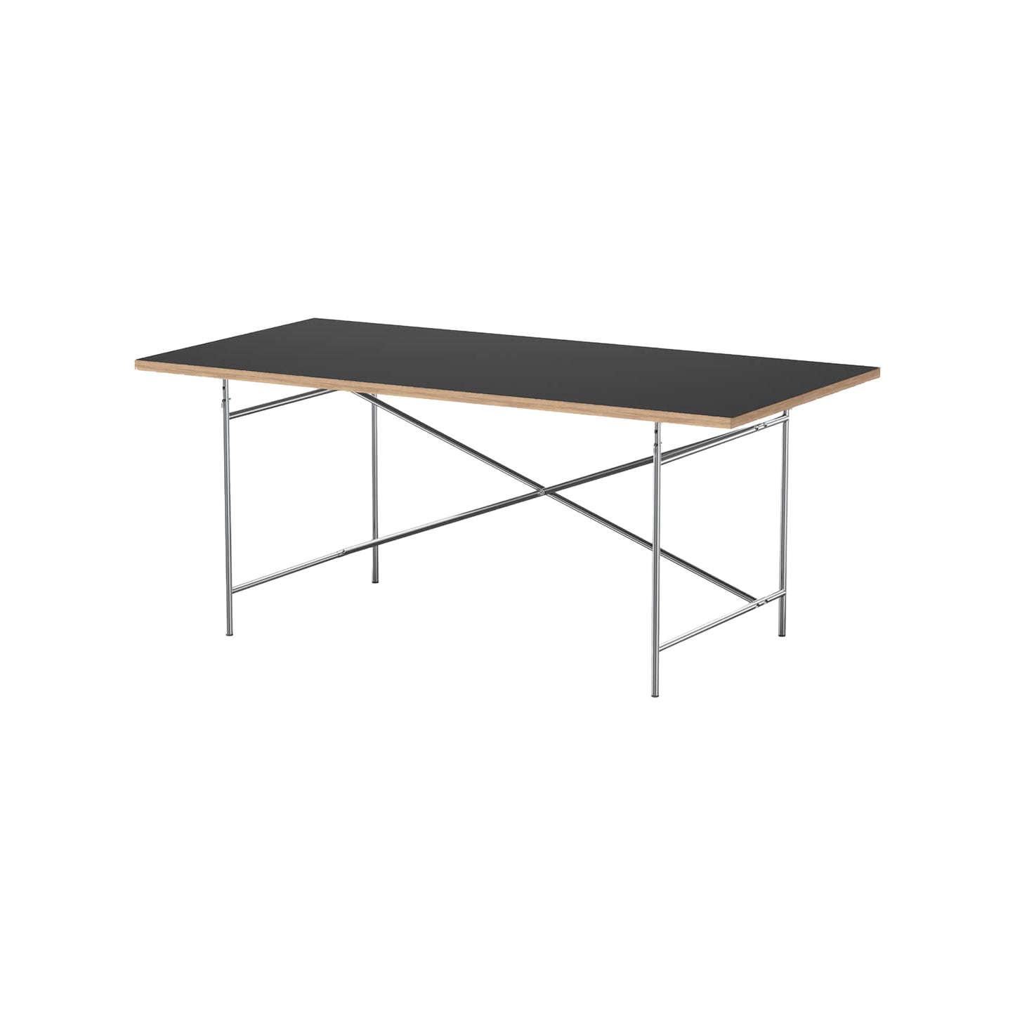[빈티지/매장즉시발송] RICHARD LAMPERT | Eiermann 2 Table 200 (Linoleum Black/Chrome)