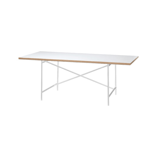[빈티지/매장즉시발송] RICHARD LAMPERT | Eiermann 1 Table 200 + Rubber Castors (Melamine White/Oak Edge)