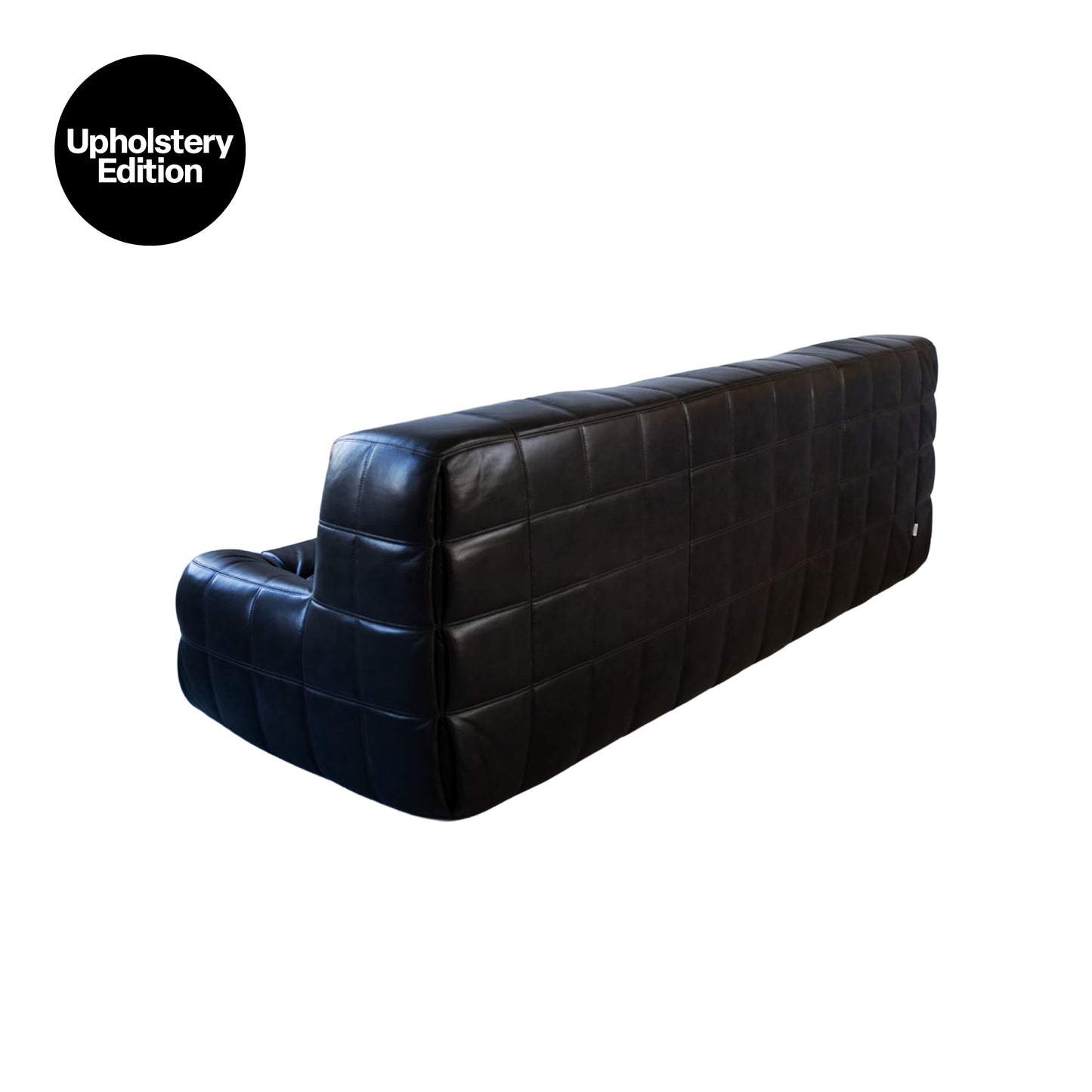 [빈티지/매장즉시발송] (UPHOLSTERY EDITION) 카시마소파 | Vintage Black Leather Kashima 3-Seat Sofa