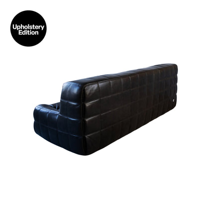 [빈티지/매장즉시발송] (UPHOLSTERY EDITION) 카시마소파 | Vintage Black Leather Kashima 3-Seat Sofa
