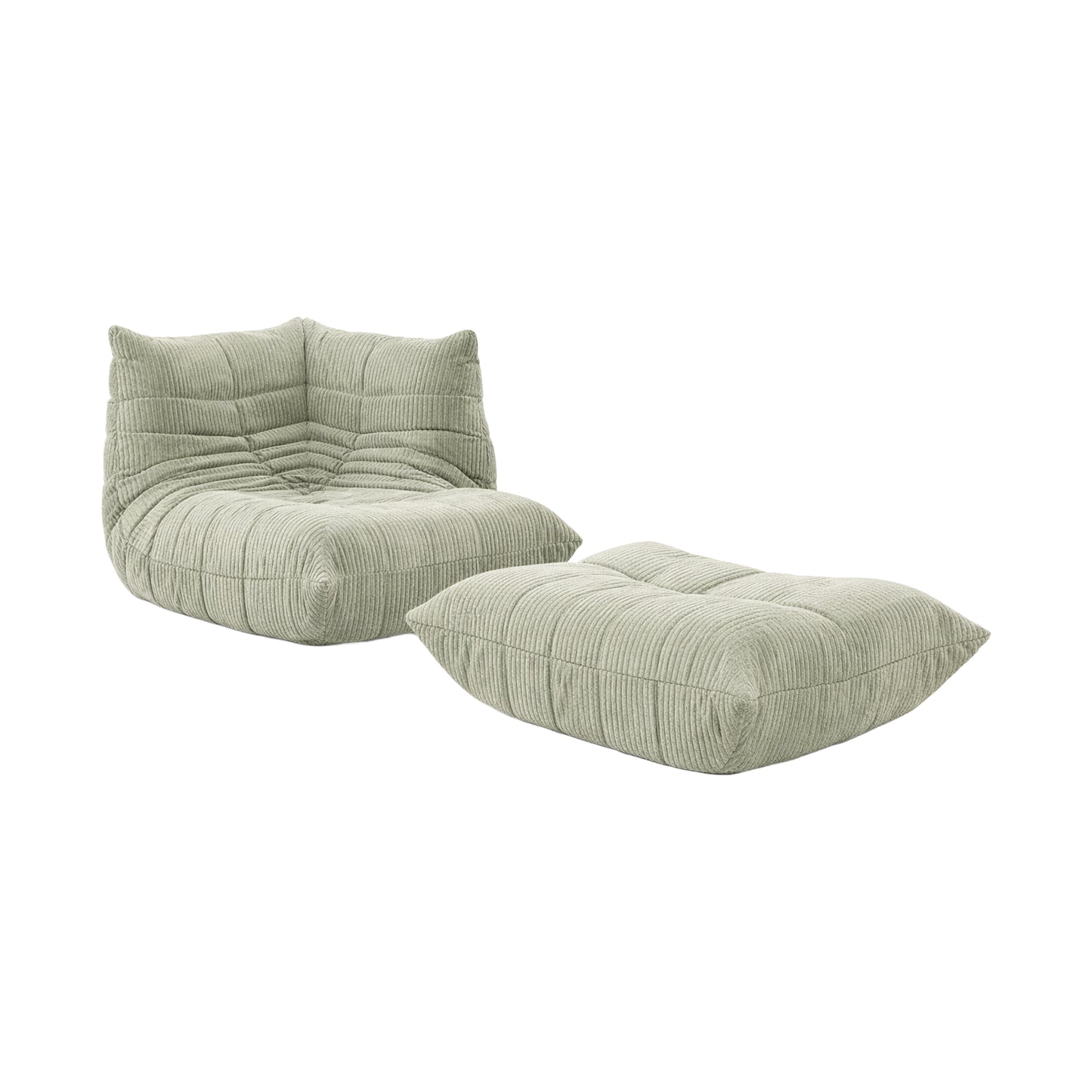 [빈티지/매장즉시발송] (CURATED DISPLAY EDITION) 토고소파 | Togo Corner-Seat Sofa + Footstool Set