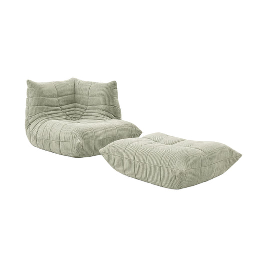 [빈티지/매장즉시발송] (CURATED DISPLAY EDITION) 토고소파 | Togo Corner-Seat Sofa + Footstool Set