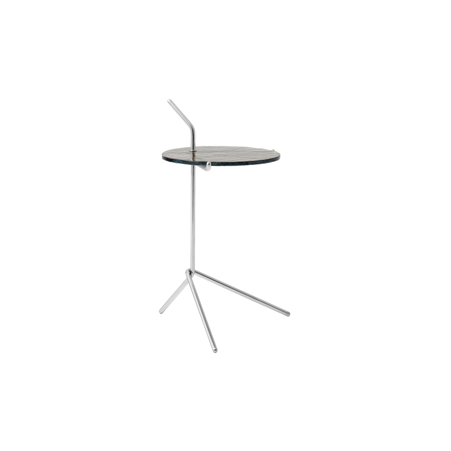 [빈티지/매장즉시발송] &Tradition | Halten Side Table SH9 (Smoked Cast Glass/Polished Stainless Steel)