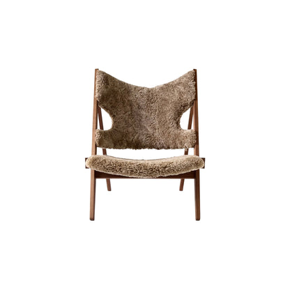 KNITTING LOUNGE CHAIR, WALNUT BASE