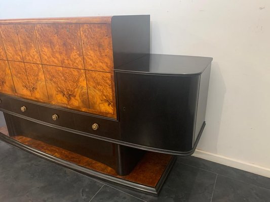 Thuya Burl Sideboard with Ebonized Body, 1930s-IJR-859404