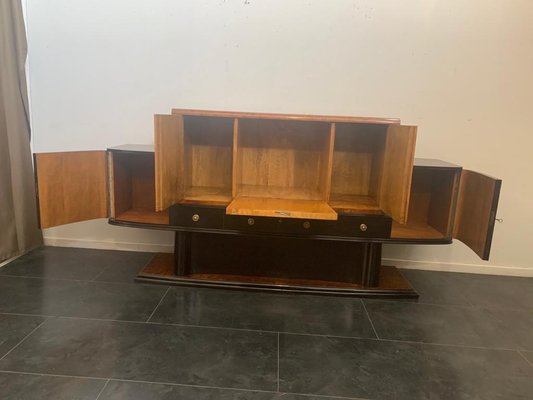 Thuya Burl Sideboard with Ebonized Body, 1930s-IJR-859404