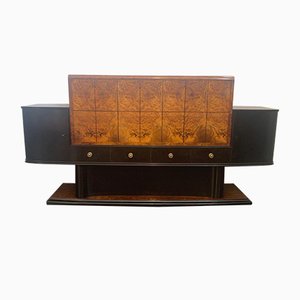 Thuya Burl Sideboard with Ebonized Body, 1930s-IJR-859404