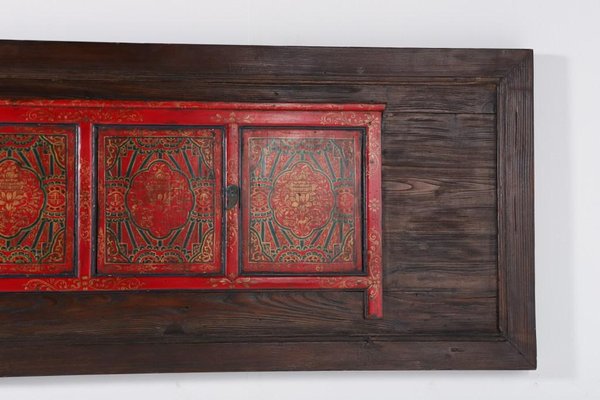 Tibetan Doors Blue Lotus Wall Decoration-KMC-953694