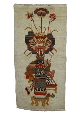 Tibetan Oriental Hand Knotted Khaden Sleeping Rug, 1950s-UZN-1395904