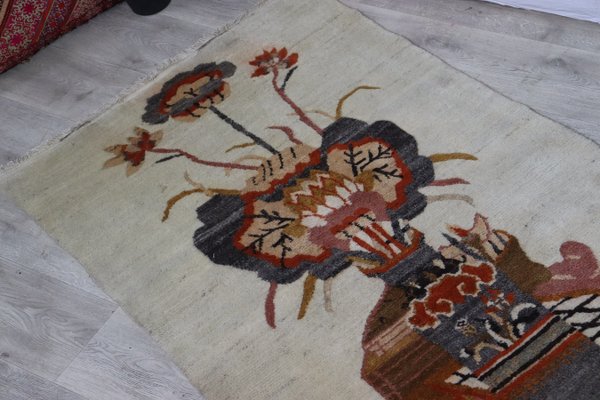 Tibetan Oriental Hand Knotted Khaden Sleeping Rug, 1950s-UZN-1395904