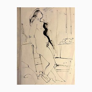 Tibor Gertler, Internal Nude, China Ink, 1950s-ZCI-852363