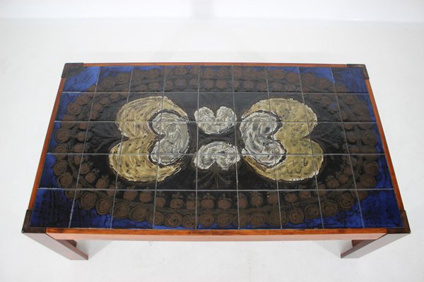 Tile Coffee Table from Mobelintarsia, Denmark, 1960s-TZ-738319