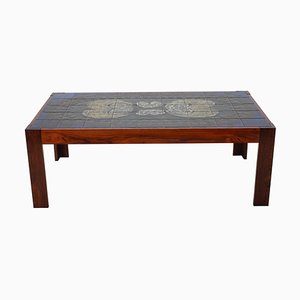 Tile Coffee Table from Mobelintarsia, Denmark, 1960s-TZ-738319