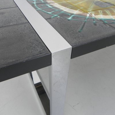 Tile Table with Chrome Frame and Tiles from Belarti-TL-1365168