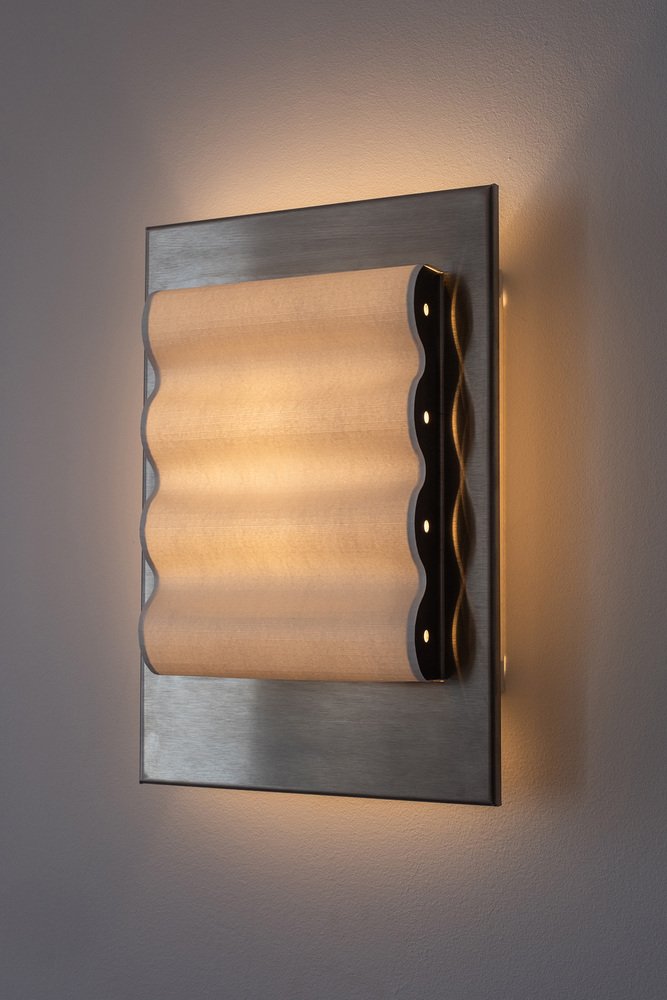 Tiles Alu Brut M Wall Light by Violaine Dharcourt