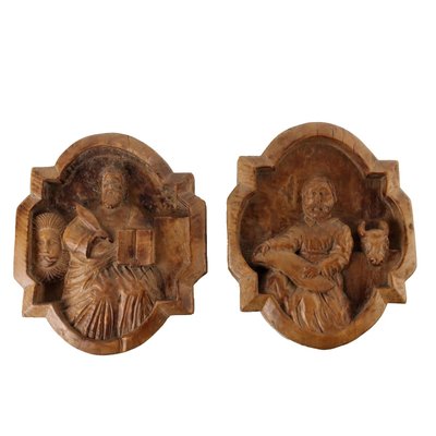 Tiles with Evangelist Saints, Early 20th Century, Set of 2-VMM-2033289