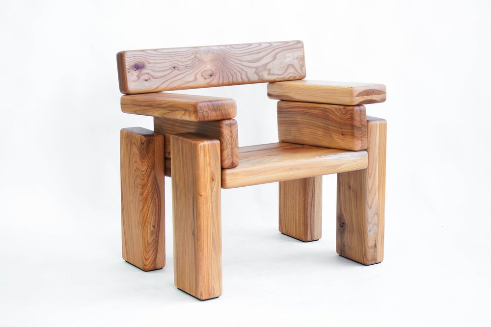 Timber Armchair by Onno Adriaanse