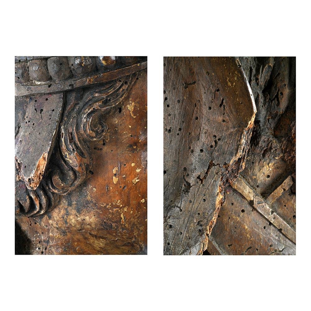 Timber Iron Sculpture of St. Nicolas