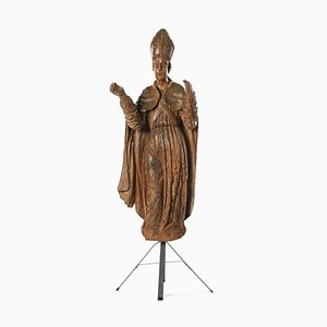 Timber Iron Sculpture of St. Nicolas-NQ-804332