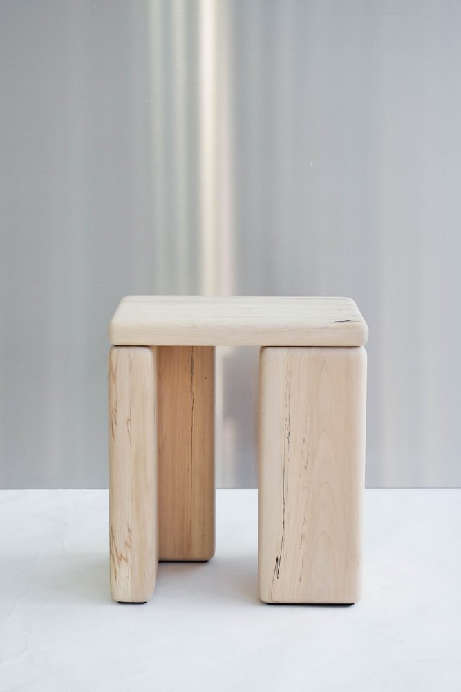 Timber Stool in Maple by Onno Adriaanse