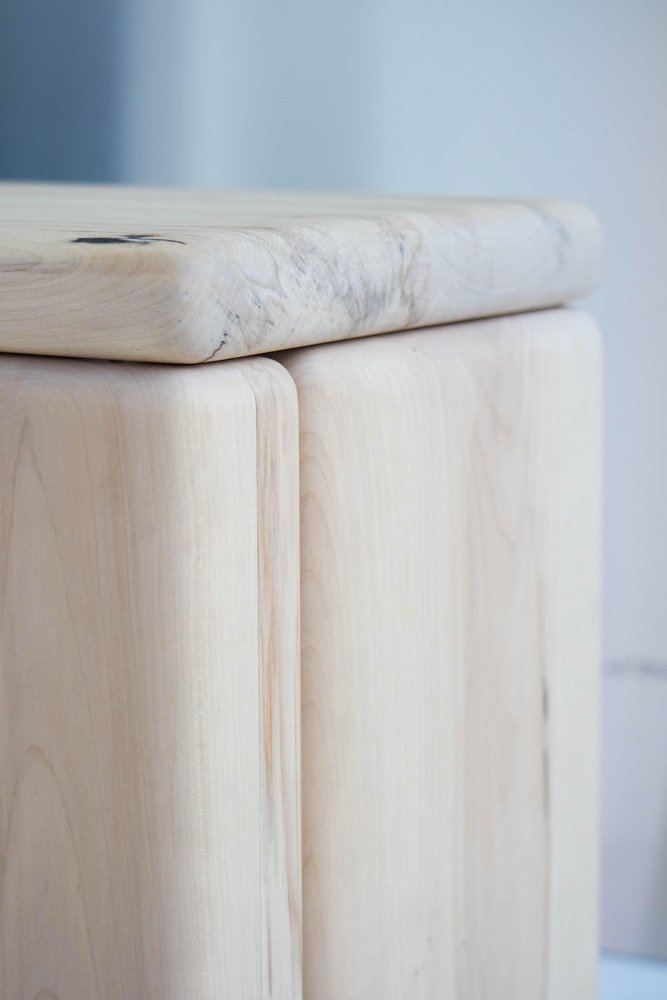 Timber Stool in Maple by Onno Adriaanse