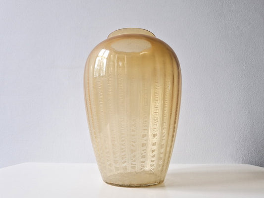 Tin Crackle Sonoor Vase by A.d. Copier for Leerdam, the Netherlands, 1938